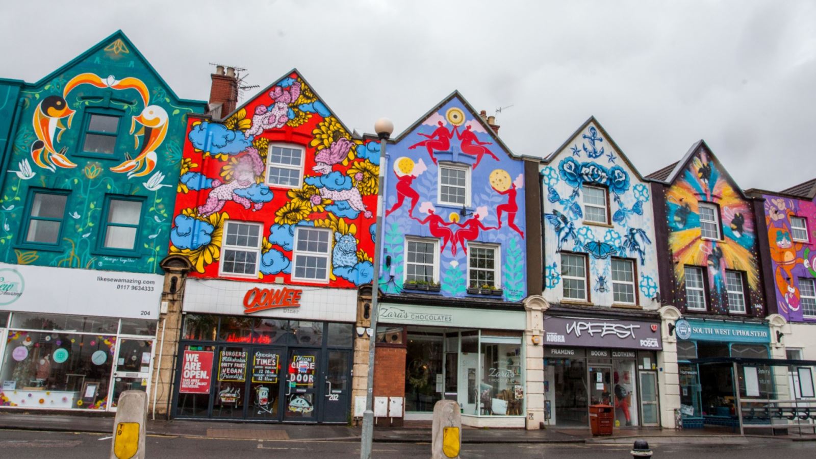 Six Sisters street art in Bedminster